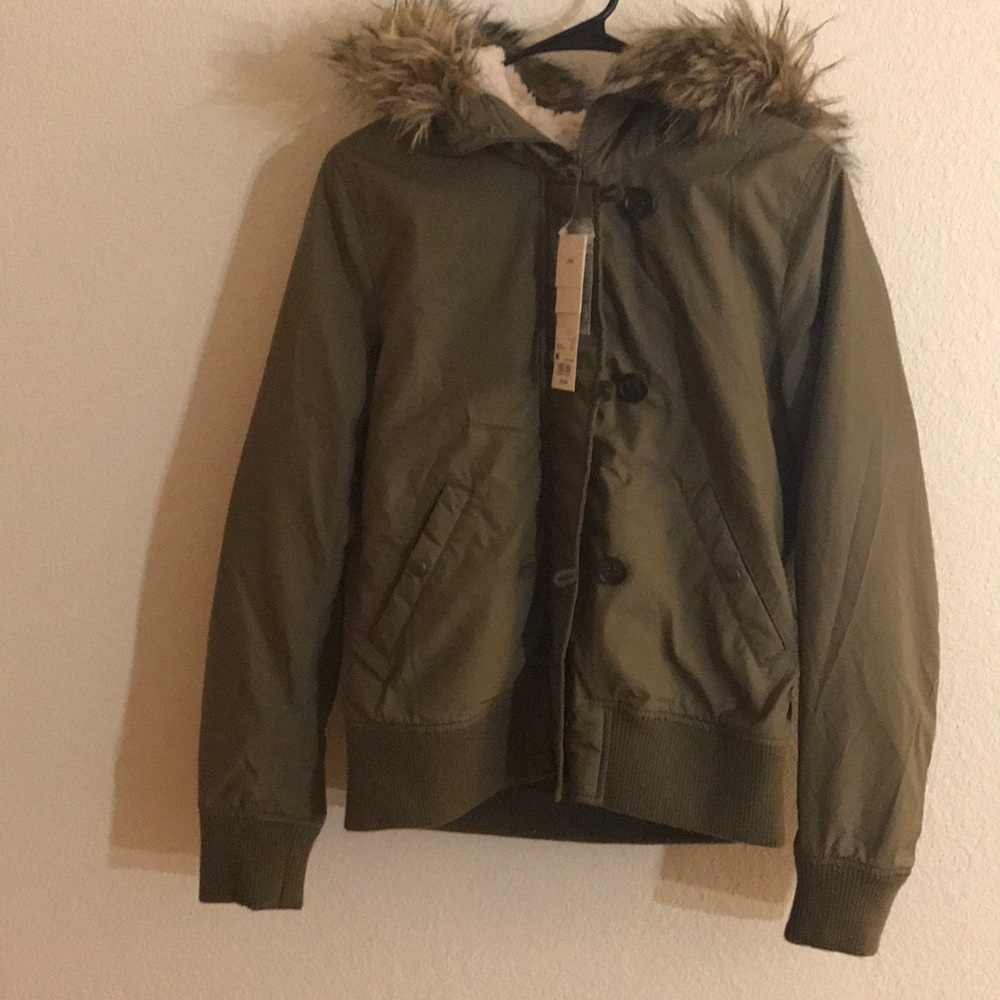 UNIQLO women military hooded jacket, NWT